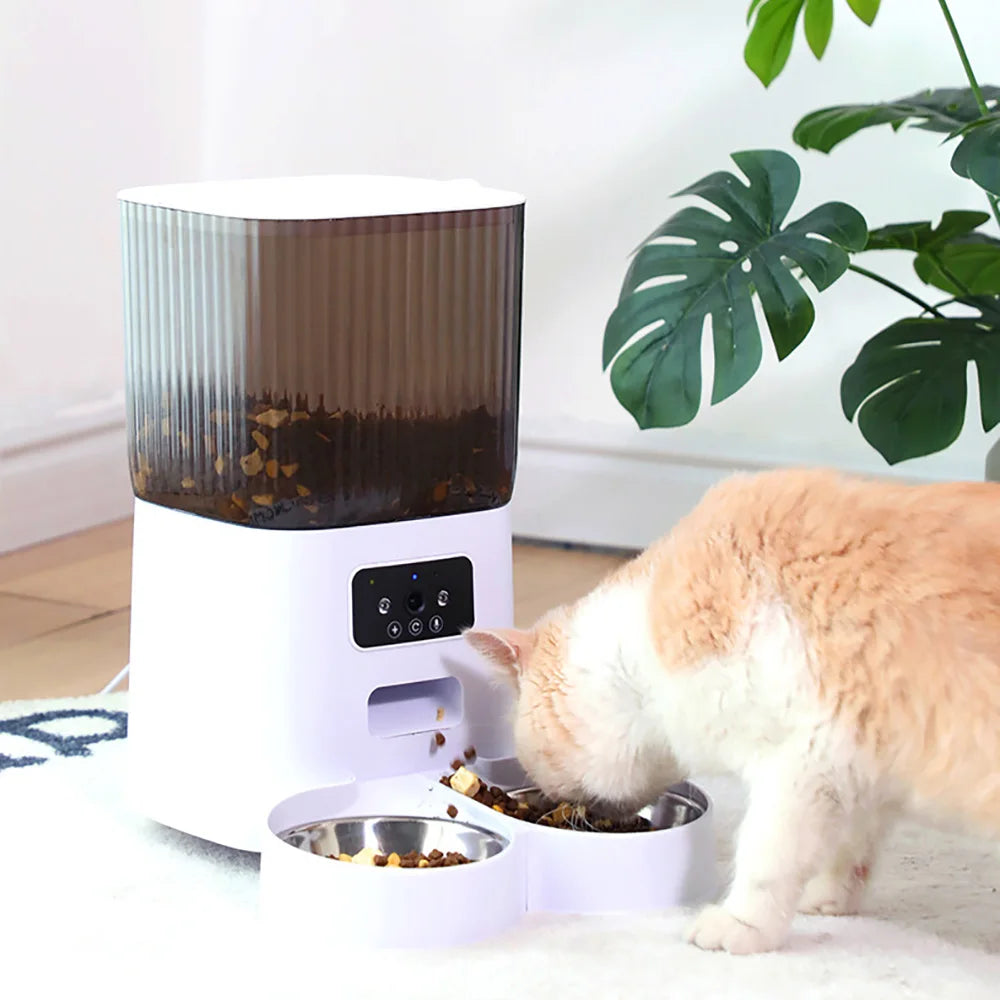 Smart Cat Feeder 5L with Camera & WiFi