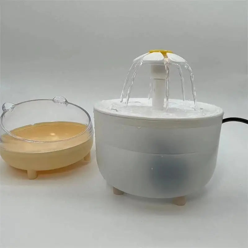 Sleek design of the cat water fountain.