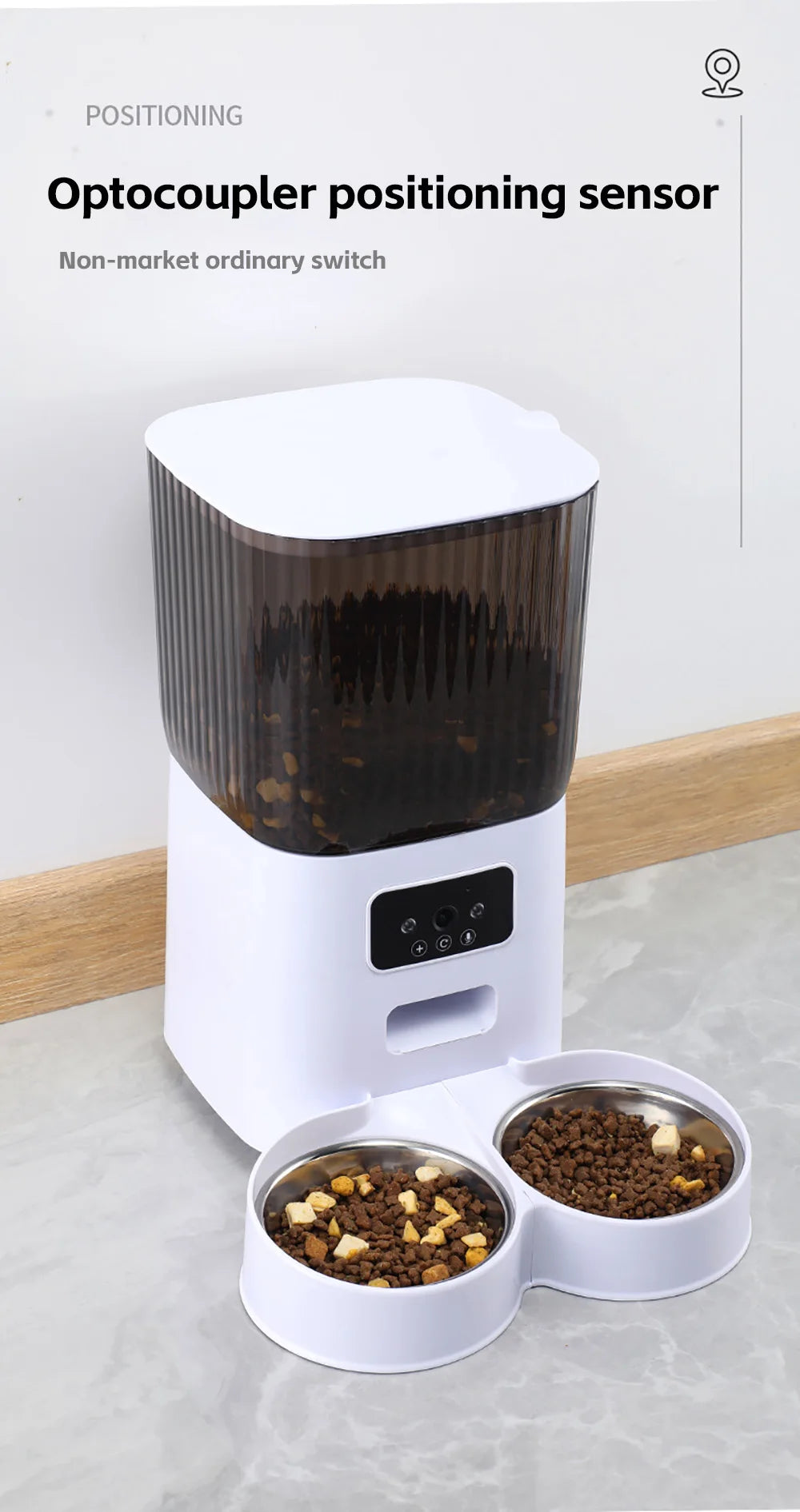 Smart Cat Feeder 5L with Camera & WiFi