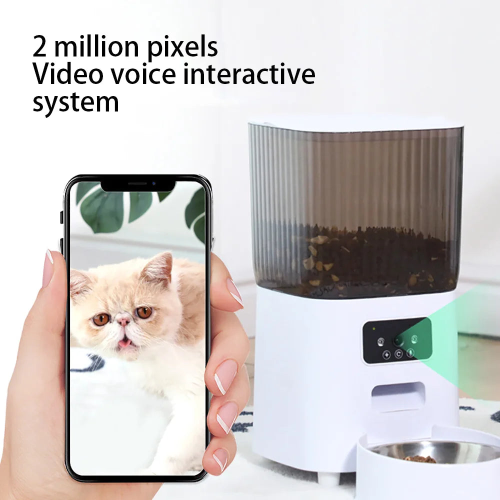 Smart Cat Feeder 5L with Camera & WiFi